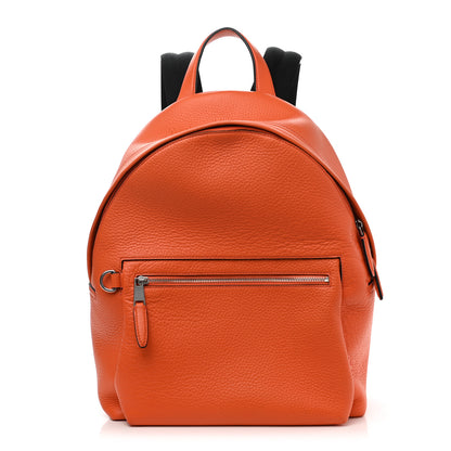 Mulberry Heavy Grain Calfskin Zipped Backpack Mandarin Orange 1 of 10