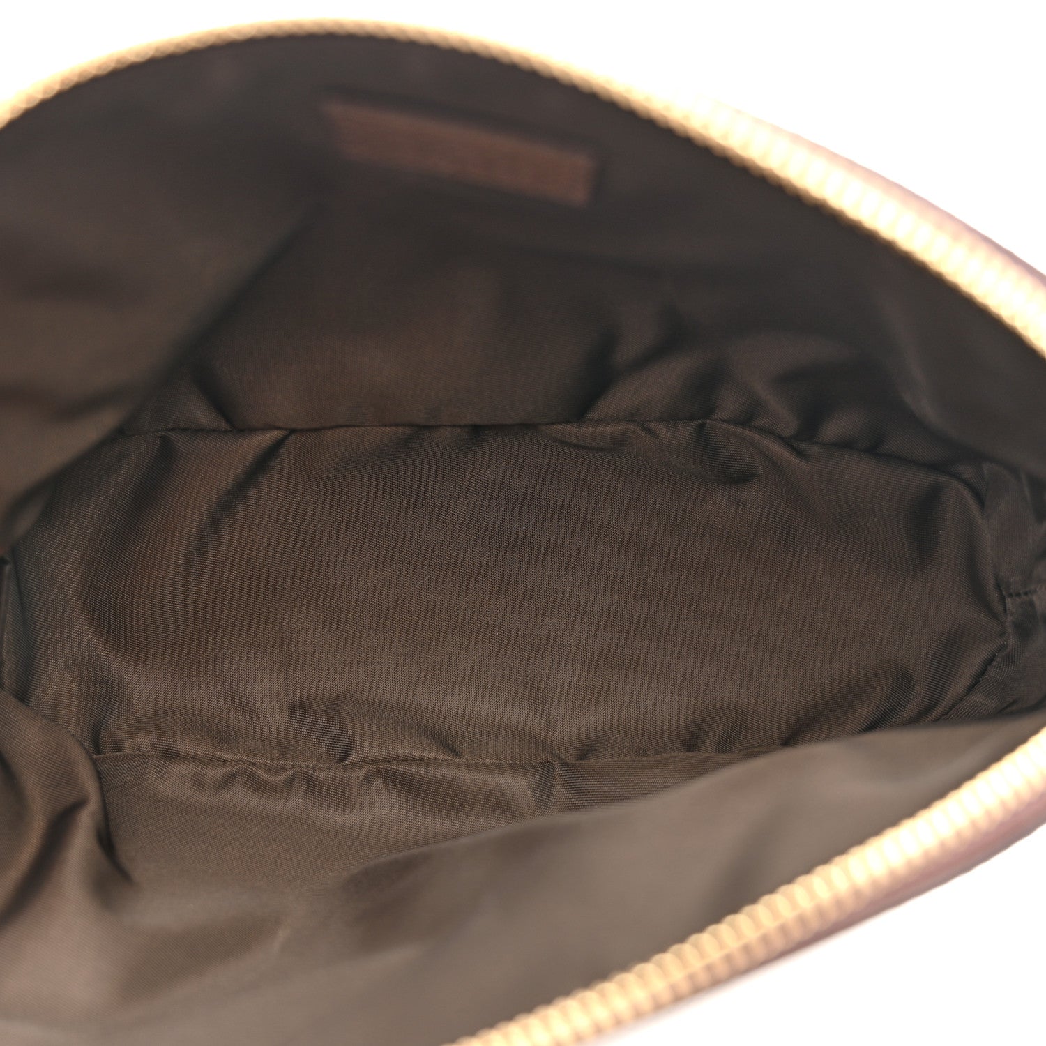 Gucci GG Supreme Monogram Textured Calfskin Web Large Ophidia Cosmetic Case Beige Ebony New Acero 5 of 7