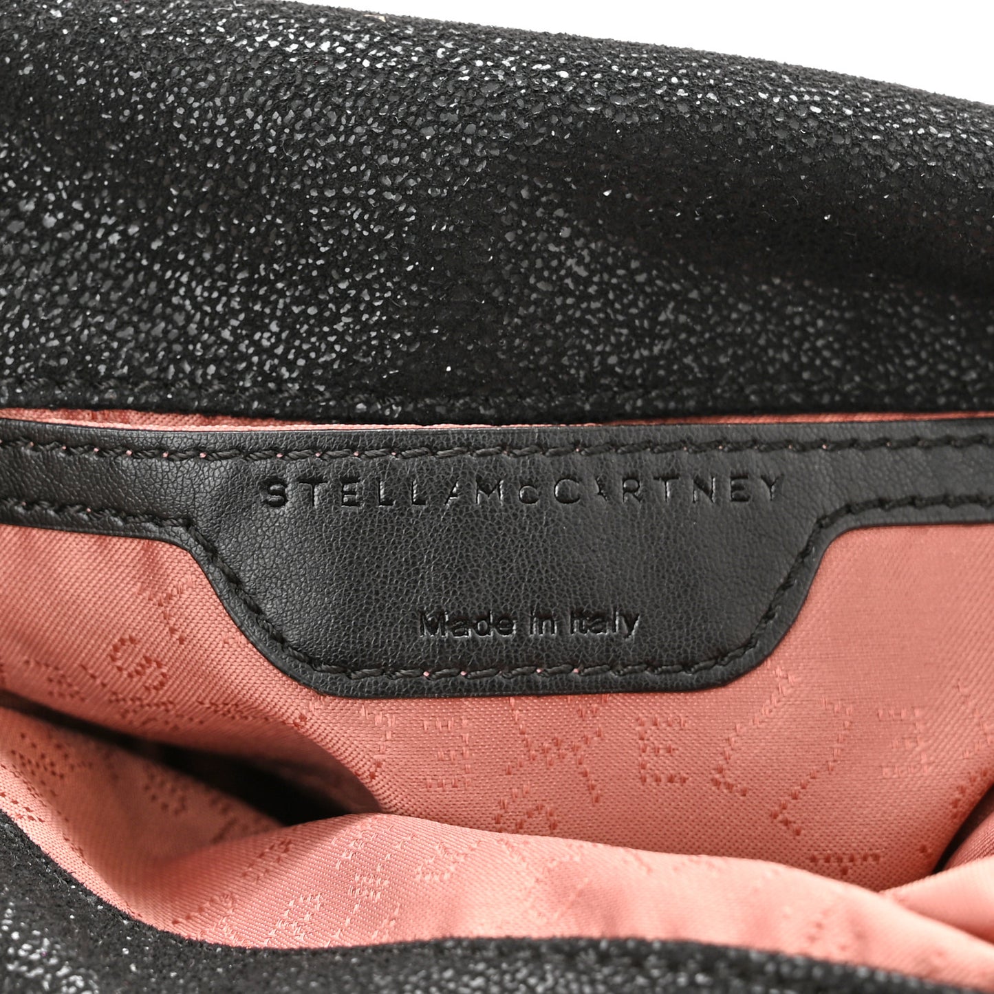 Shaggy Deer Mini Falabella Fold Over Tote Black