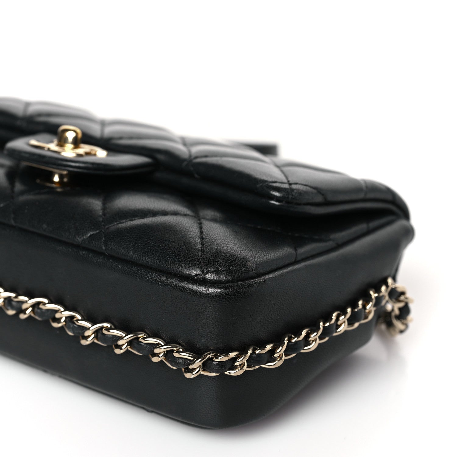 Chanel Lambskin Quilted Mini My Precious Flap Black 9 of 9