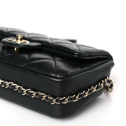 Chanel Lambskin Quilted Mini My Precious Flap Black 9 of 9