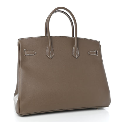 Hermes Epsom Birkin 35 Etoupe 3 of 11