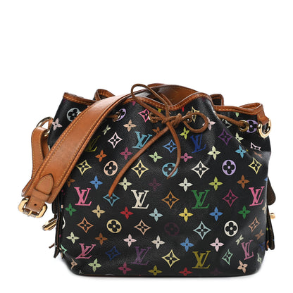 Louis Vuitton Monogram Multicolor Petit Noe Black 1 of 10