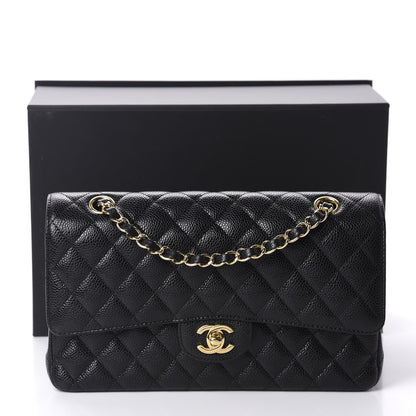 Chanel Caviar Quilted Medium Double Flap Black 10 of 10