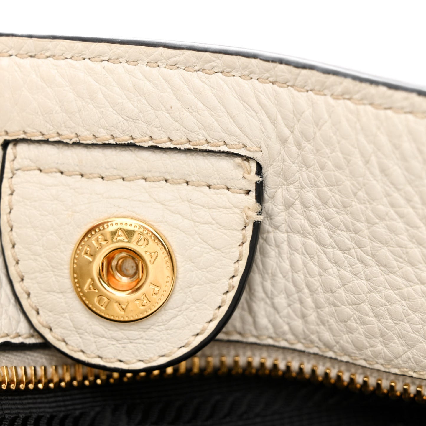 Vitello Daino Side Pocket Tote Talco