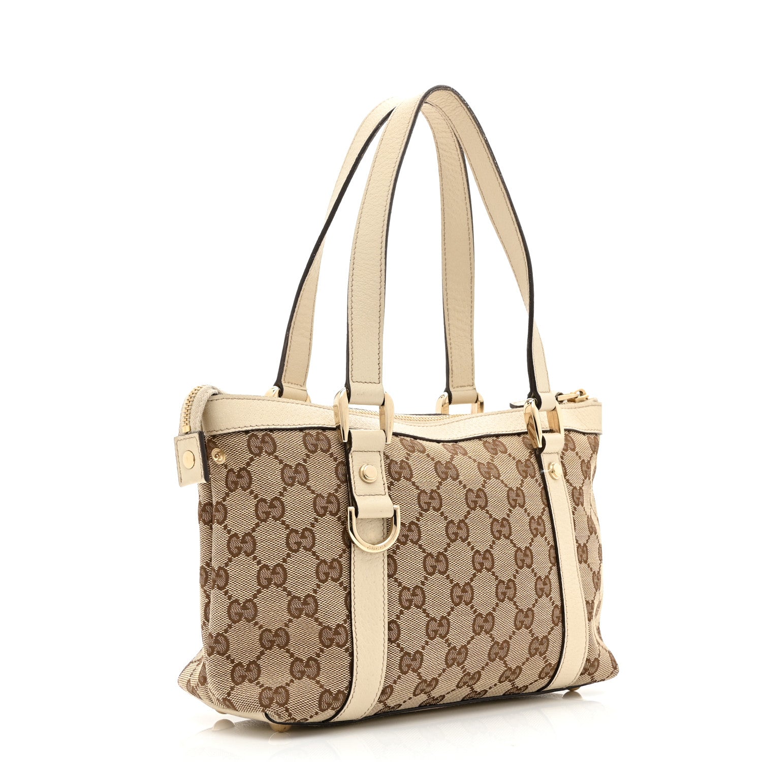 Gucci Monogram Small Abbey Tote Off White 3 of 10