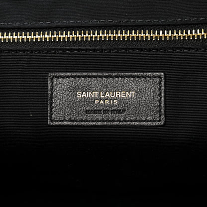 Saint Laurent Lambskin Quilted Maxi Icare Shopping Tote Black 7 of 11