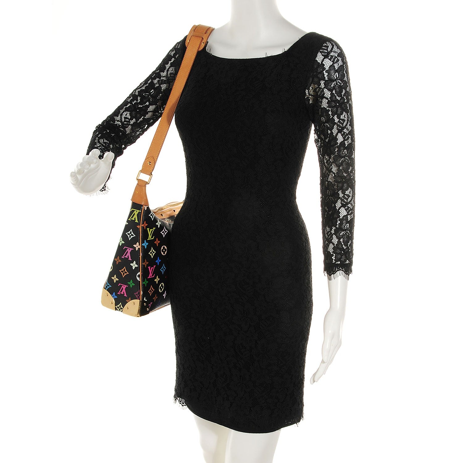 Louis Vuitton Monogram Multicolor Boulogne Black 2 of 6