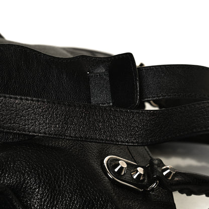 Balenciaga Chevre Silver Metallic Edge Hardware Mini City Black 13 of 14