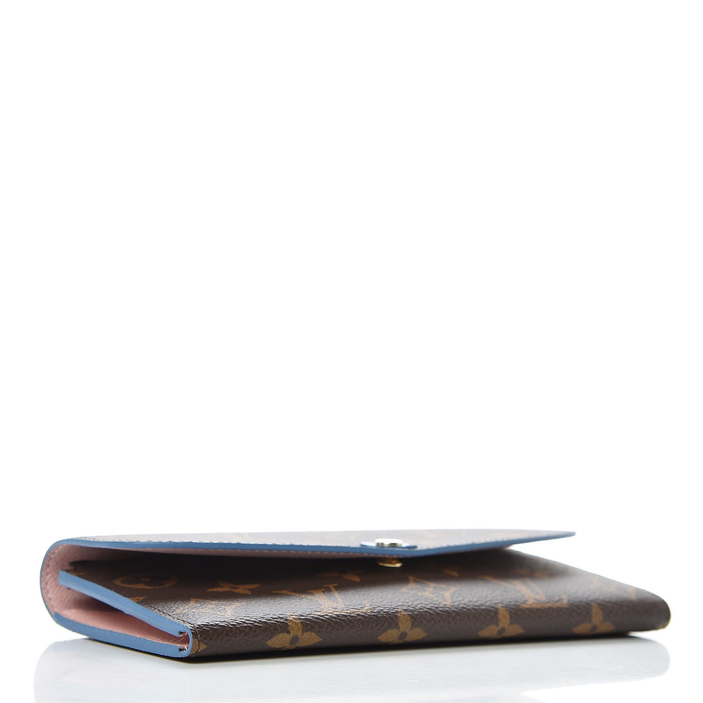 Monogram Bloom Flower Emilie Wallet Blue Jean