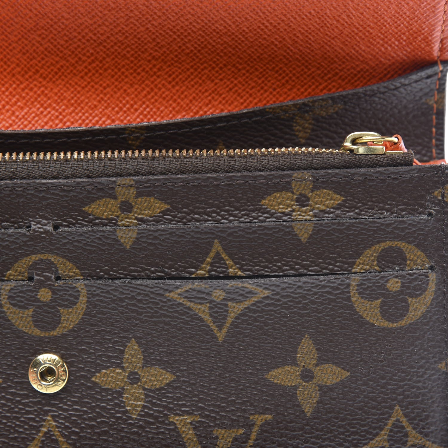 Louis Vuitton Monogram Emilie Wallet Piment 8 of 10
