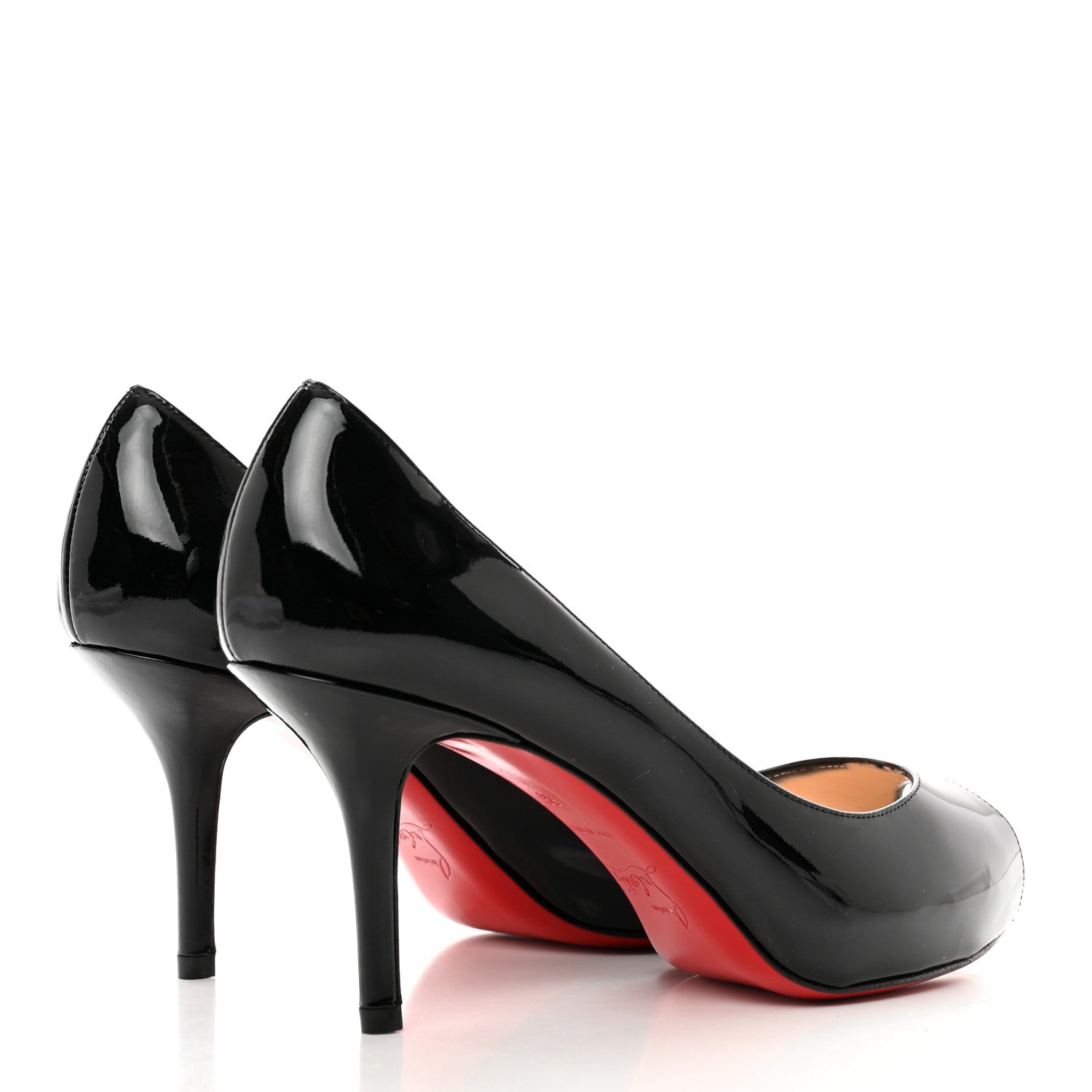 Christian Louboutin Patent Calfskin Mater Claude 85 Peep Toe Pumps 36 Black 4 of 7