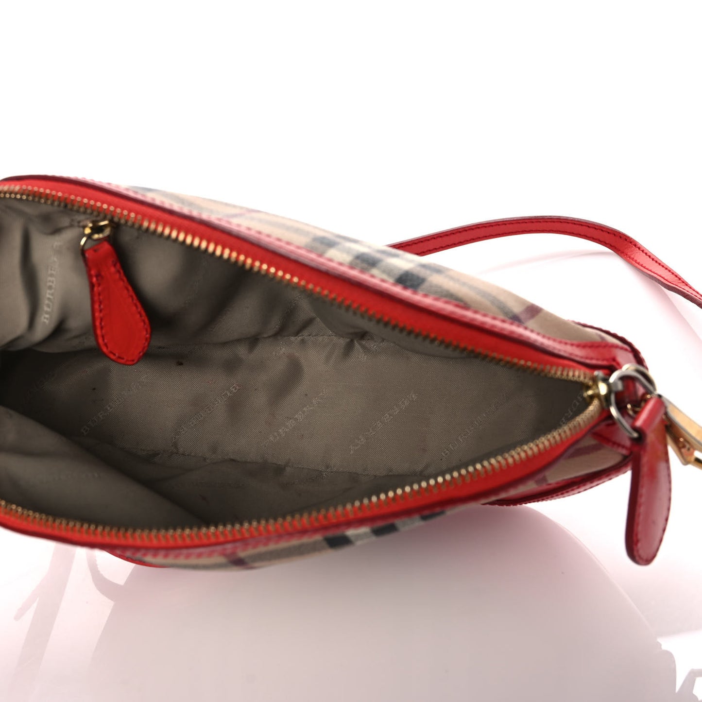 Haymarket Check Mini Orchard Crossbody Military Red