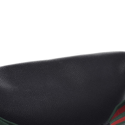 Gucci Grained Calfskin Logo Belt Bag Black 8 of 9