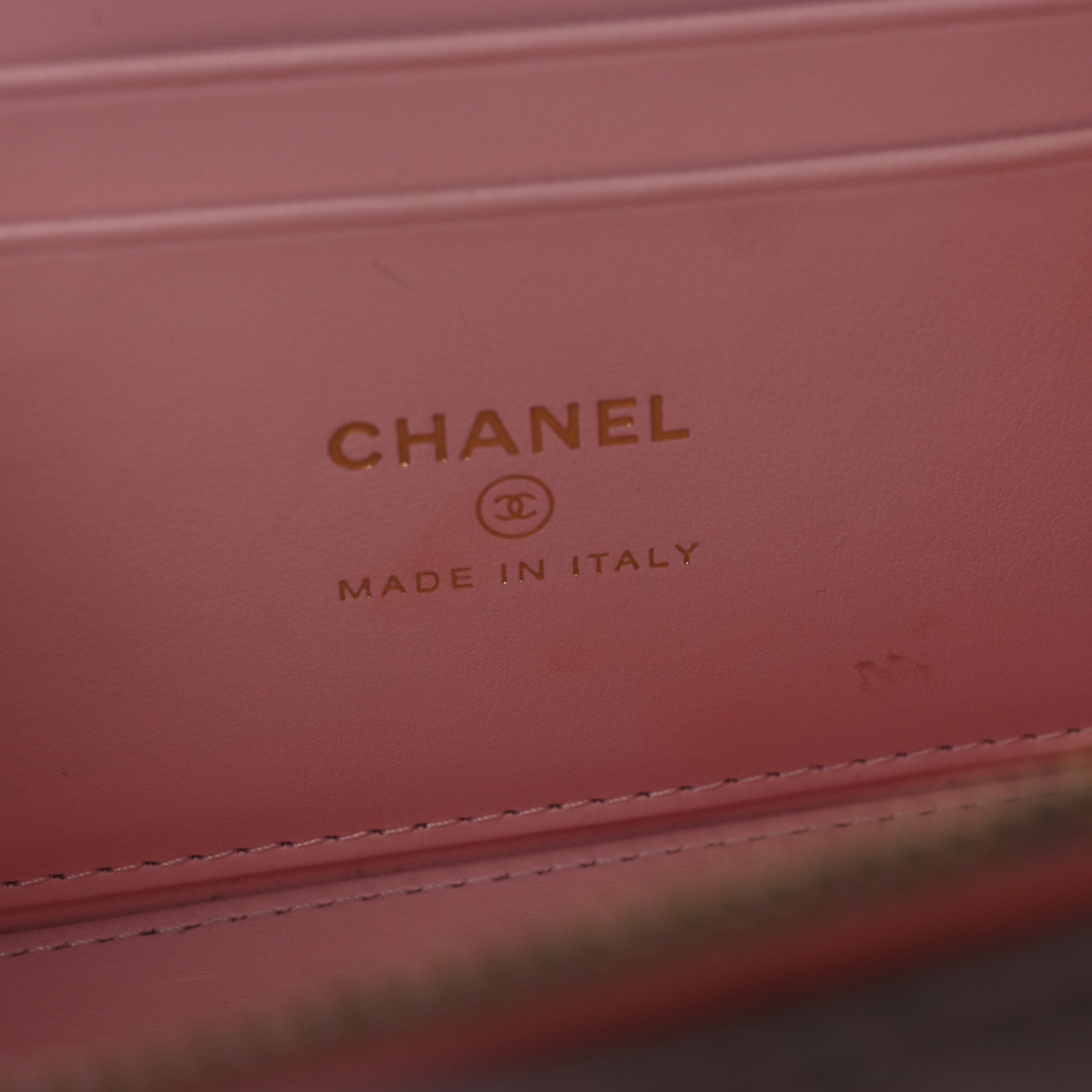 Chanel Caviar Quilted  Vanity Case With Chain Pink 11 of 14