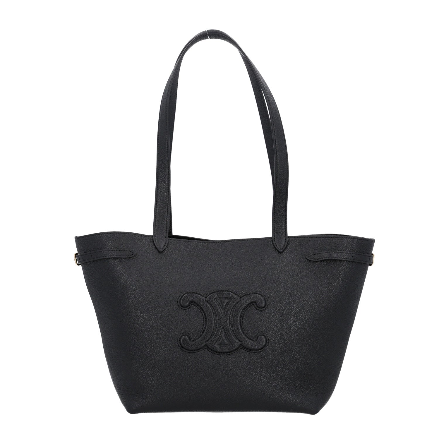 Celine Grained Calfskin Triomphe Small Cabas Anais Black 1 of 12