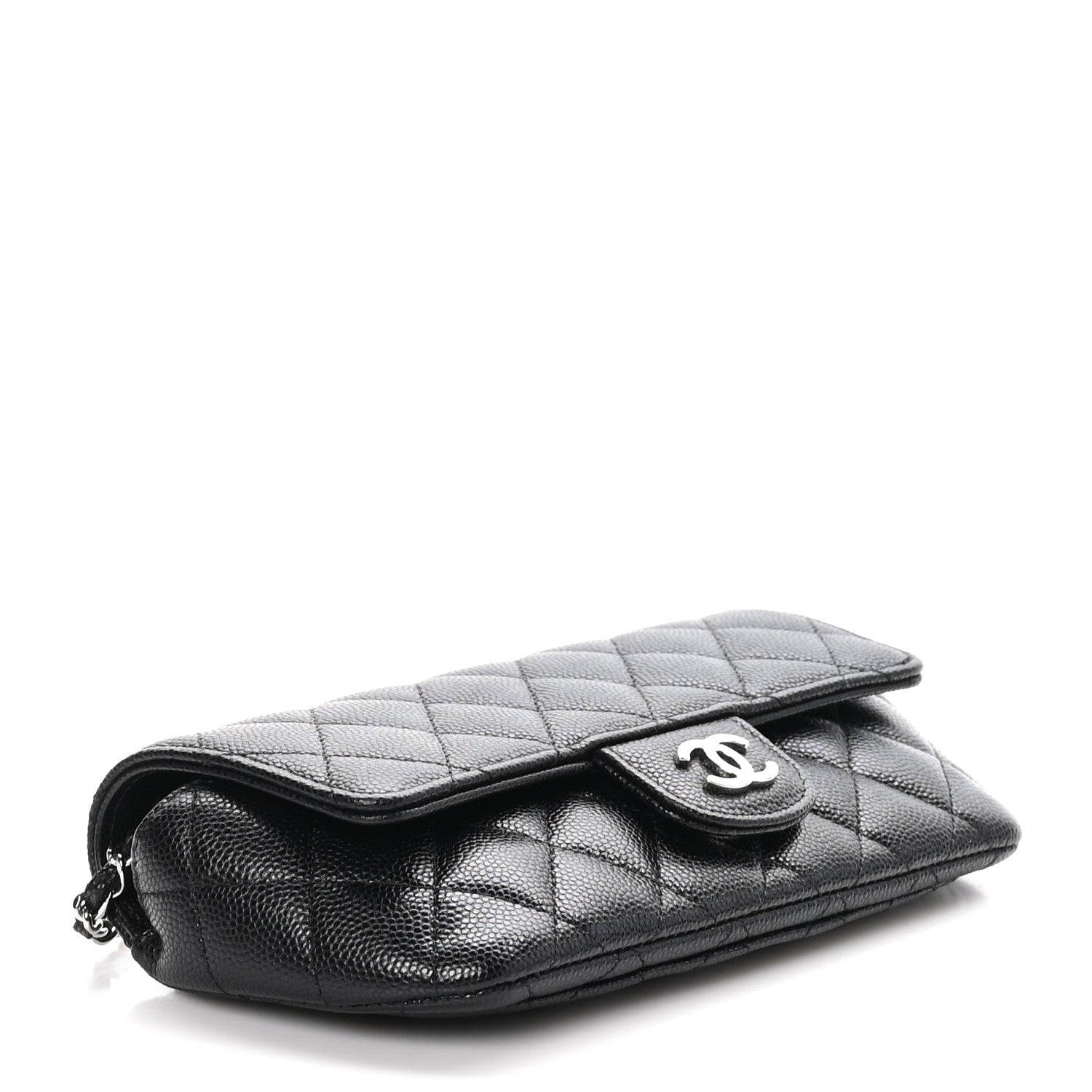 Chanel Caviar Quilted Glasses Case With Chain Black 4 of 11