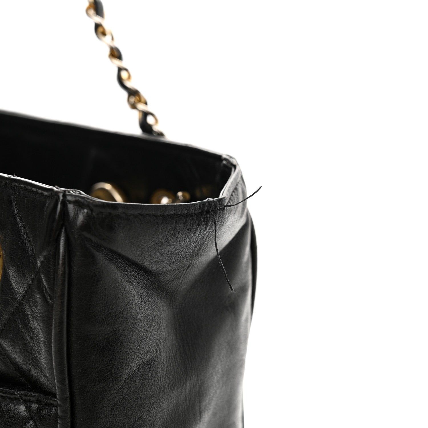 Chanel Lambskin Quilted Shoulder Bag Black 16 of 18