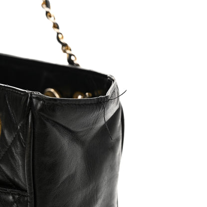 Chanel Lambskin Quilted Shoulder Bag Black 16 of 18