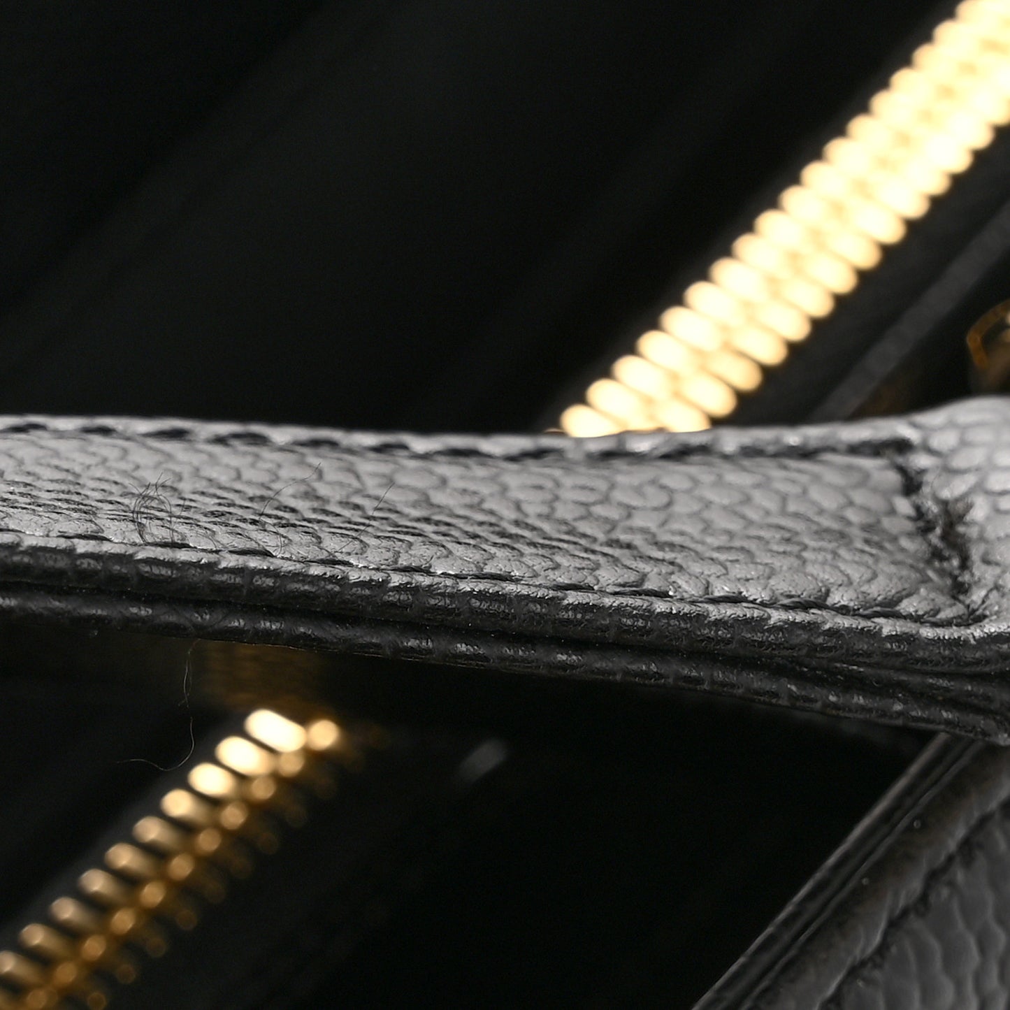 Caviar Quilted Grand Shopping Tote GST Black