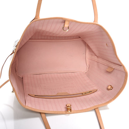 Louis Vuitton Damier Azur Neo Neverfull MM Rose Ballerine 5 of 10