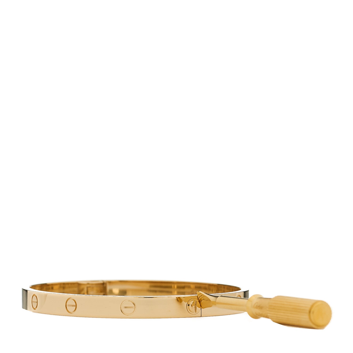 Cartier 18K Yellow Gold Medium LOVE Bracelet 17 3 of 10