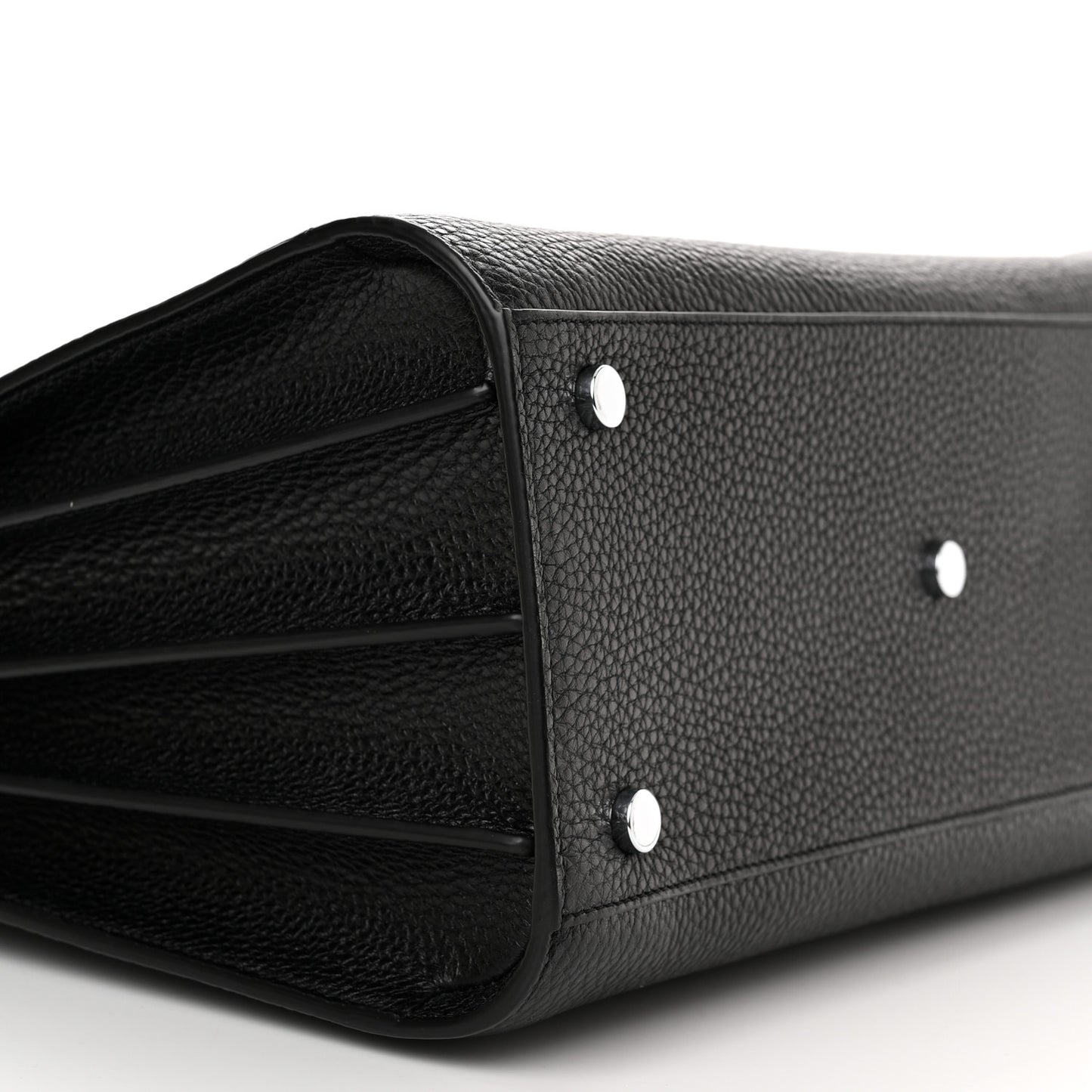 Grained Calfskin Small Sac De Jour Black