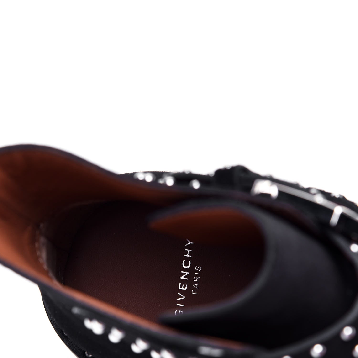 Givenchy Velvet Studded Prue Buckle Bootie 38 Black 10 of 10