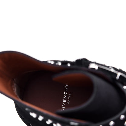 Givenchy Velvet Studded Prue Buckle Bootie 38 Black 10 of 10