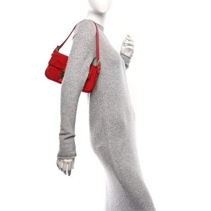 Fendi Suede Baguette Red 2 of 10