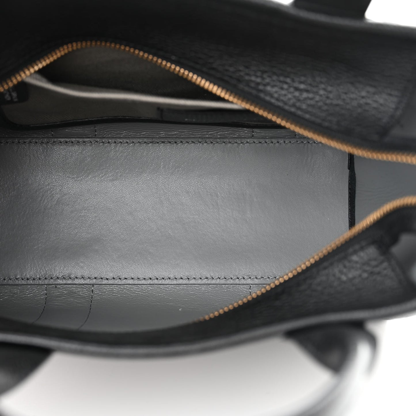 Grained Calfskin Small The Tote Bag Black