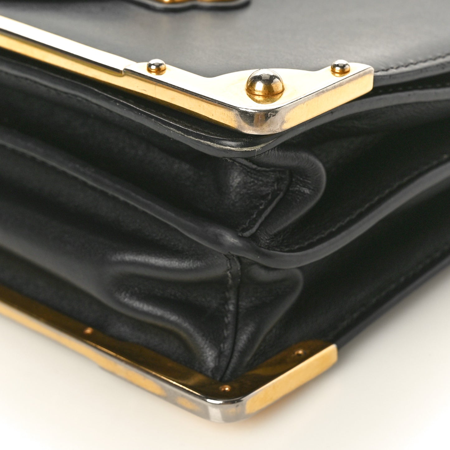 City Calf Saffiano Cahier Bag Black