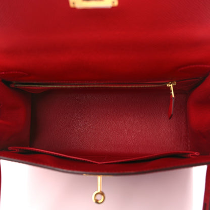 Hermes Epsom Kelly Sellier 28 Rouge Casaque 5 of 9
