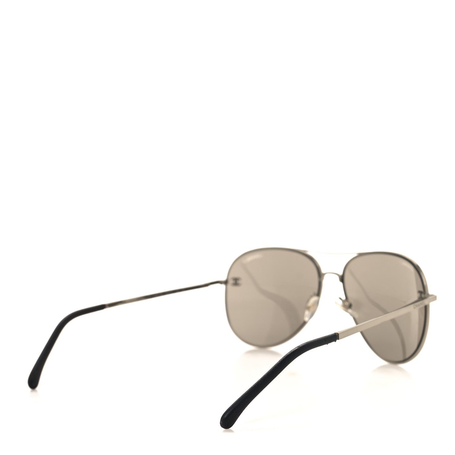 Chanel Aviator CC Sunglasses 4189-T-Q Gold 4 of 7