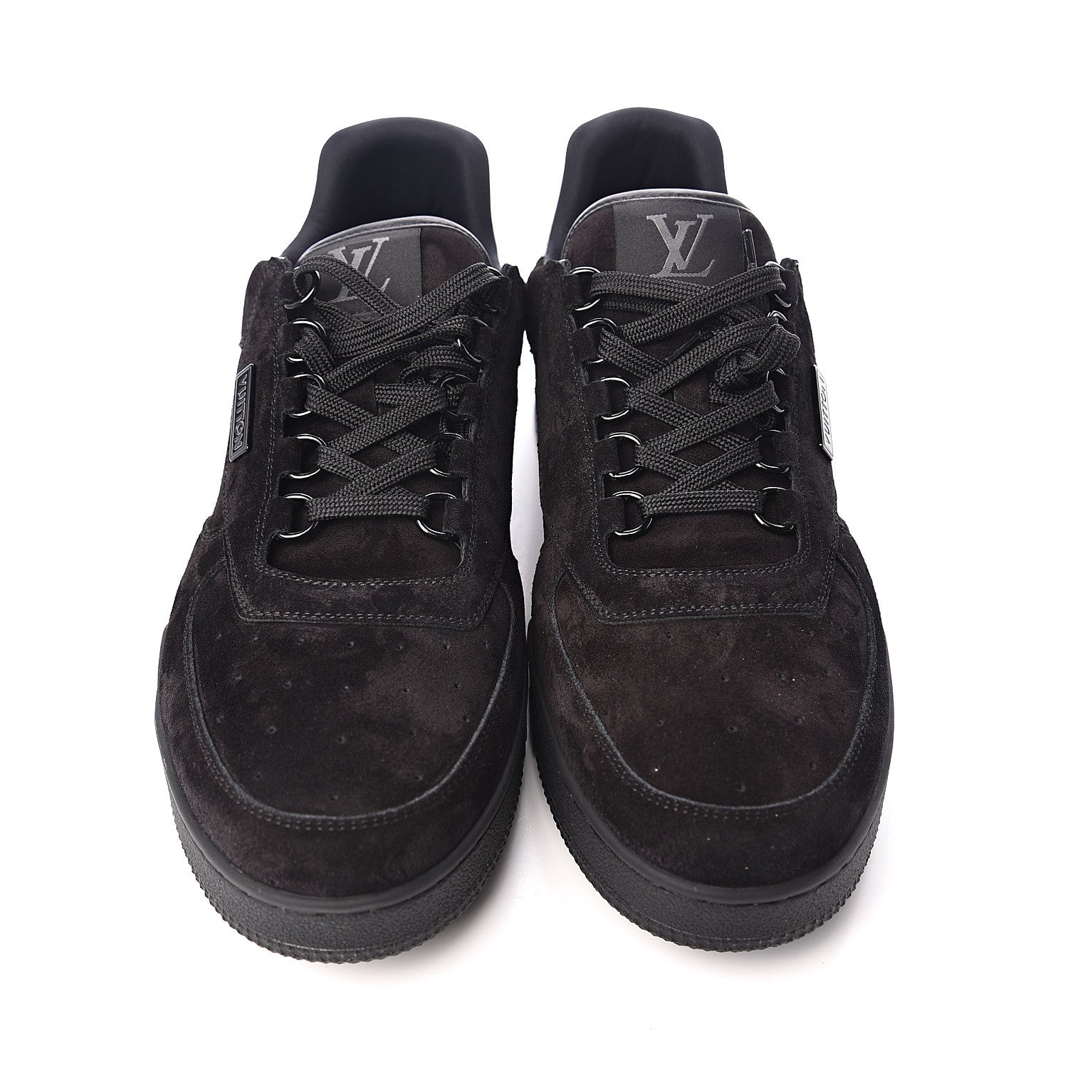 Louis Vuitton Suede Uniform Sneakers 9.5 Black 9 of 9