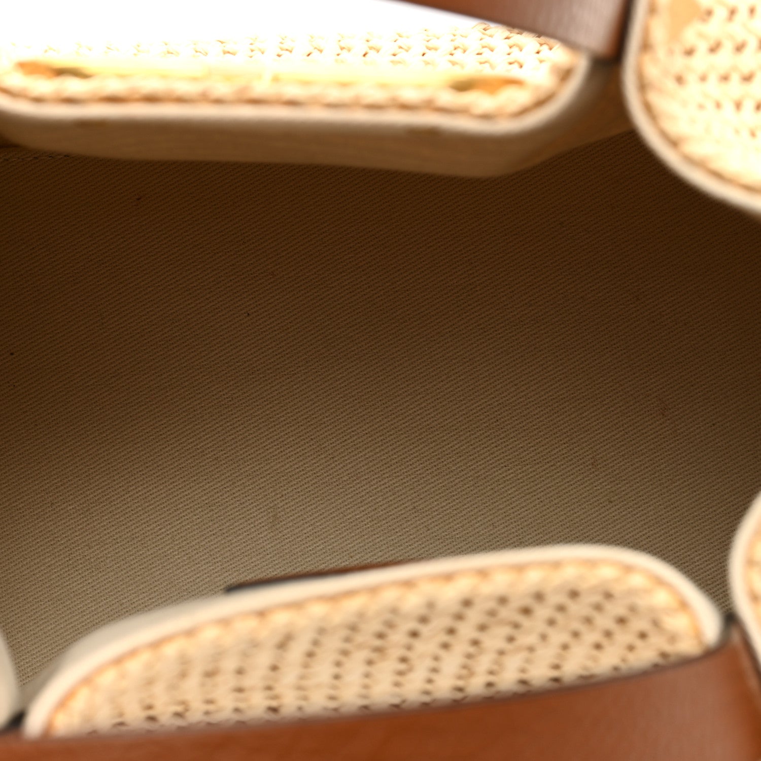 Valentino Garavani Raffia Grained Calfskin Small Rockstud Vlogo Tote Naturale 5 of 8
