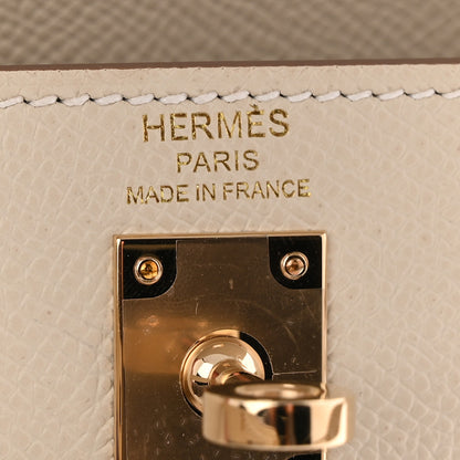 Hermes Epsom Kelly Sellier 25 Craie 10 of 21