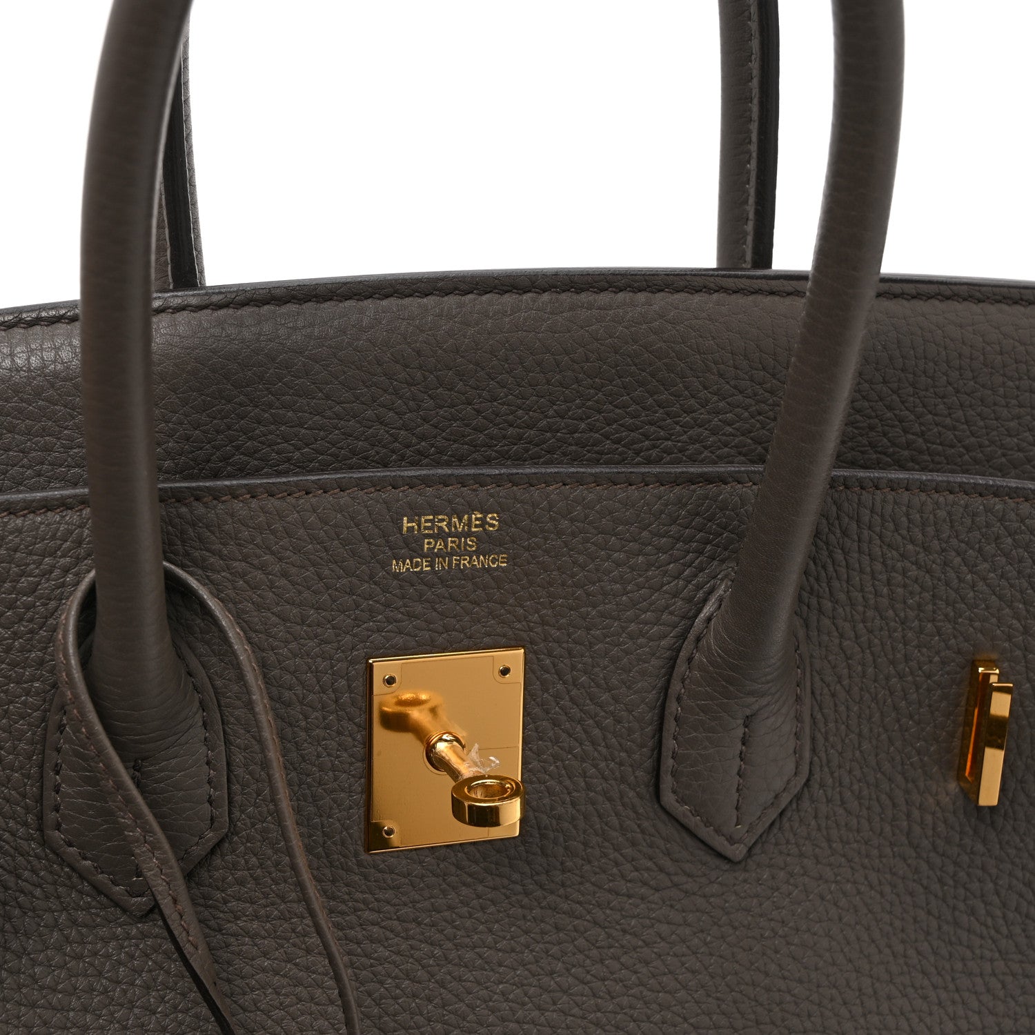 Hermes Taurillon Clemence Birkin 35 Etain 6 of 10