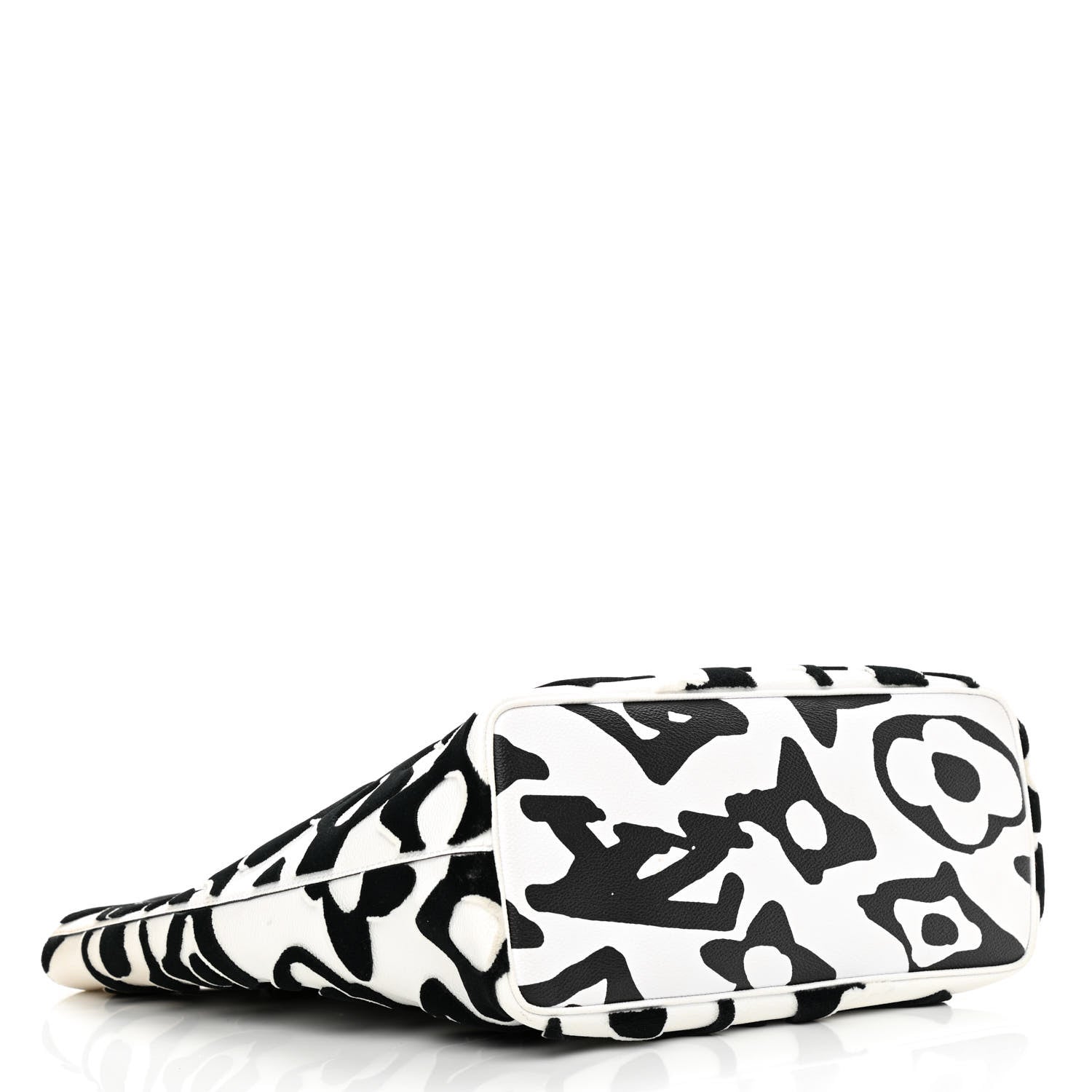 Louis Vuitton X UF Tufted Monogram Tufted Cabas White Black 4 of 10