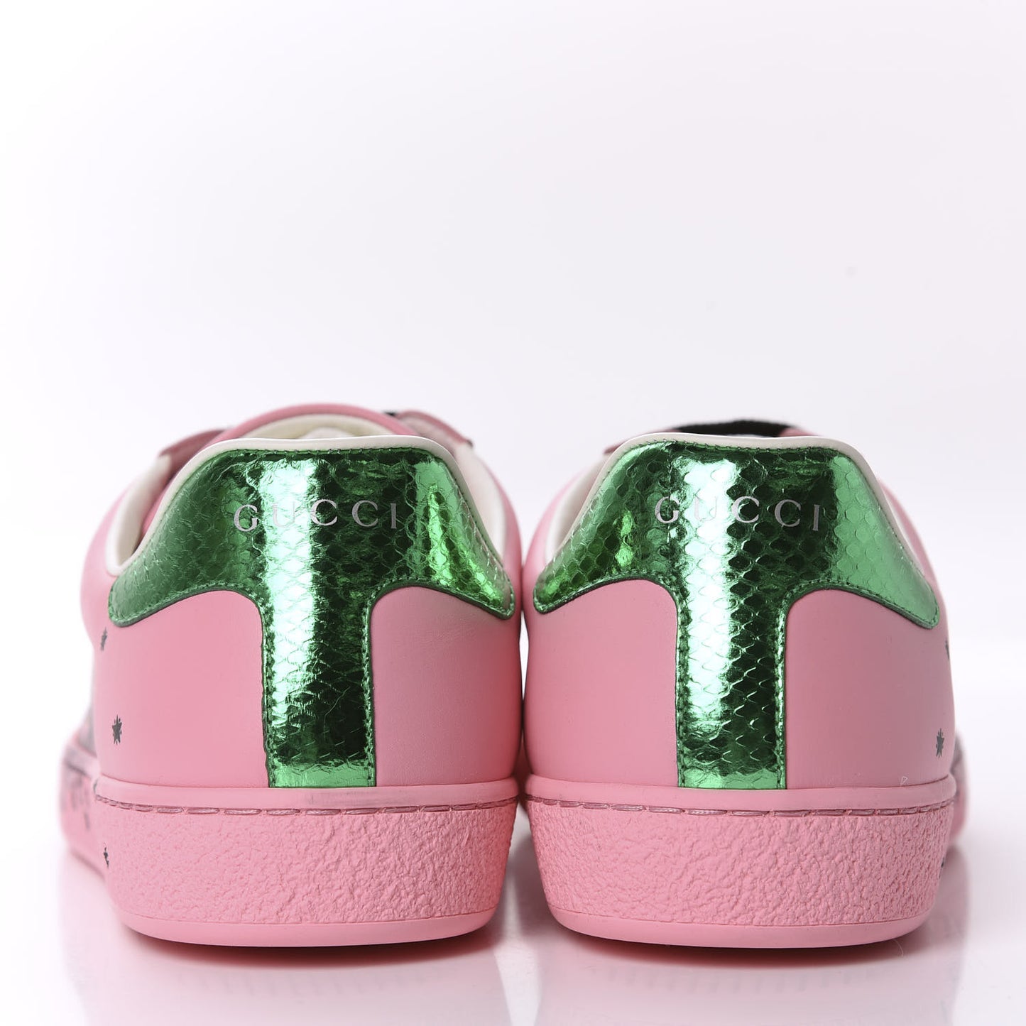 Calfskin Star Eye Mens Ace Sneakers 7 Pink