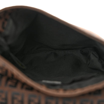 Fendi Zucchino Vitello Baguette Crossbody Tobacco Moro 5 of 12