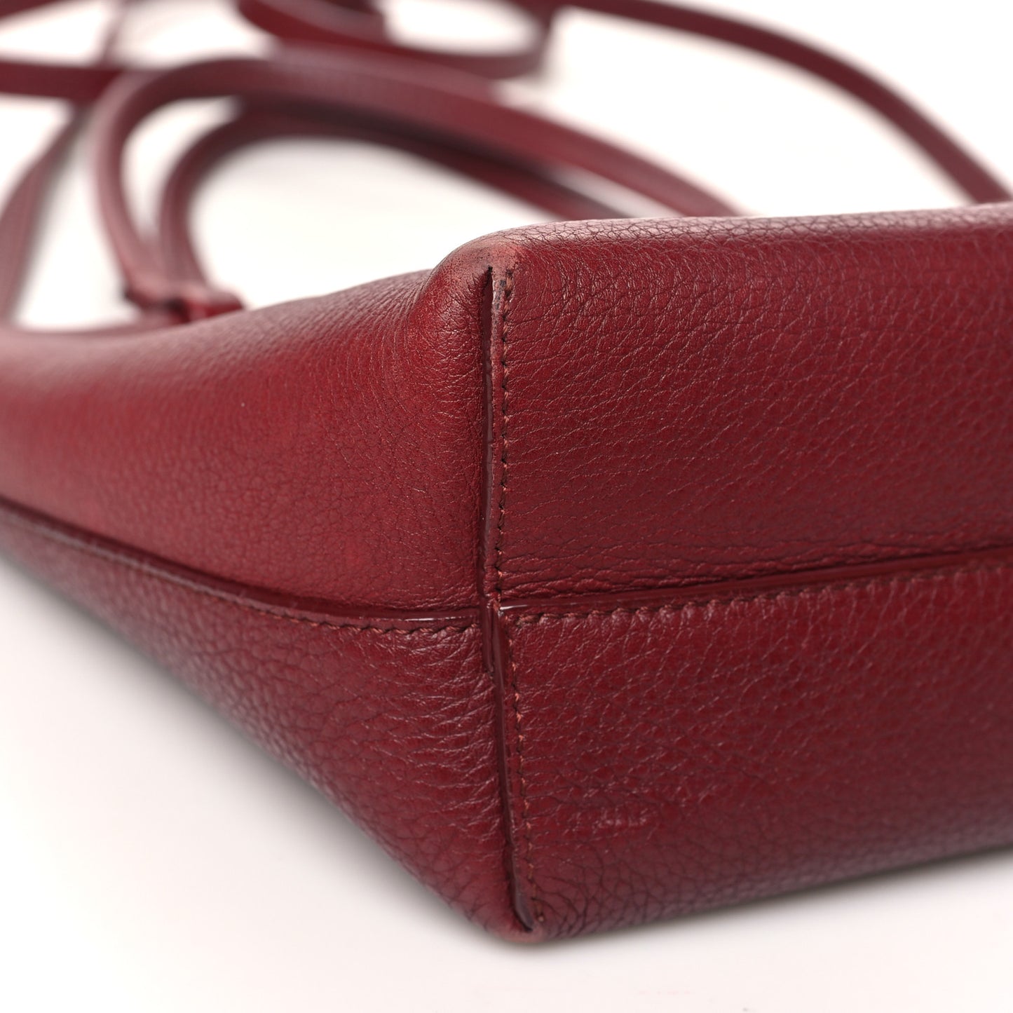 Grained Calfskin Small Park Tote Terracotta