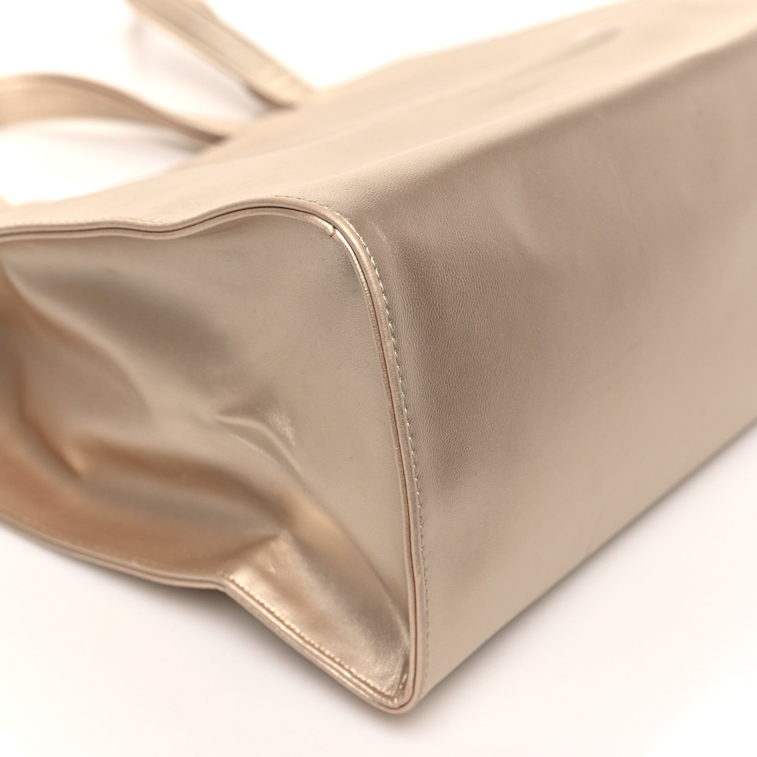 Telfar Metallic Vegan Leather Medium Shopping Bag Gold 8 of 9