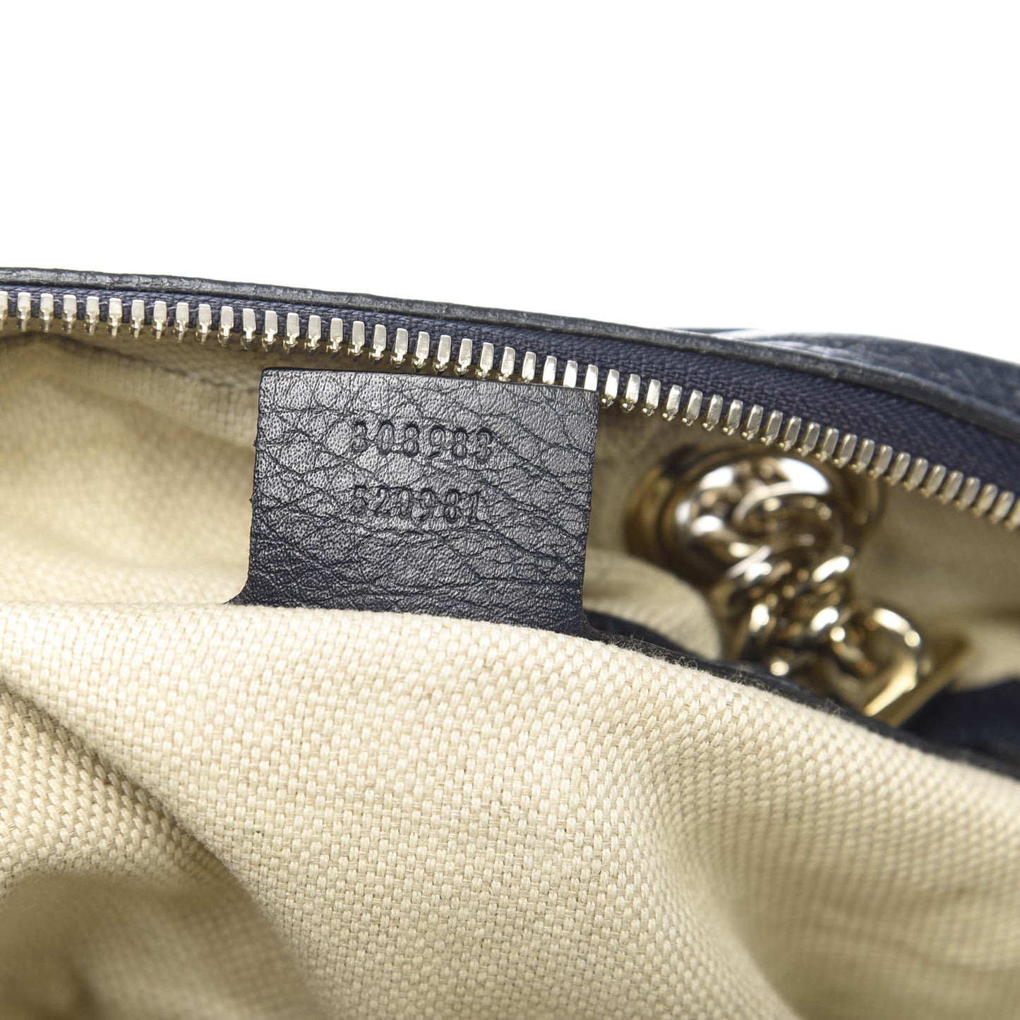 Pebbled Calfskin Small Soho Bowler Blue
