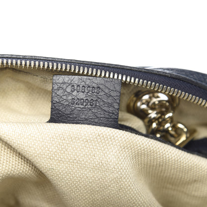 Gucci Pebbled Calfskin Small Soho Bowler Blue 7 of 12