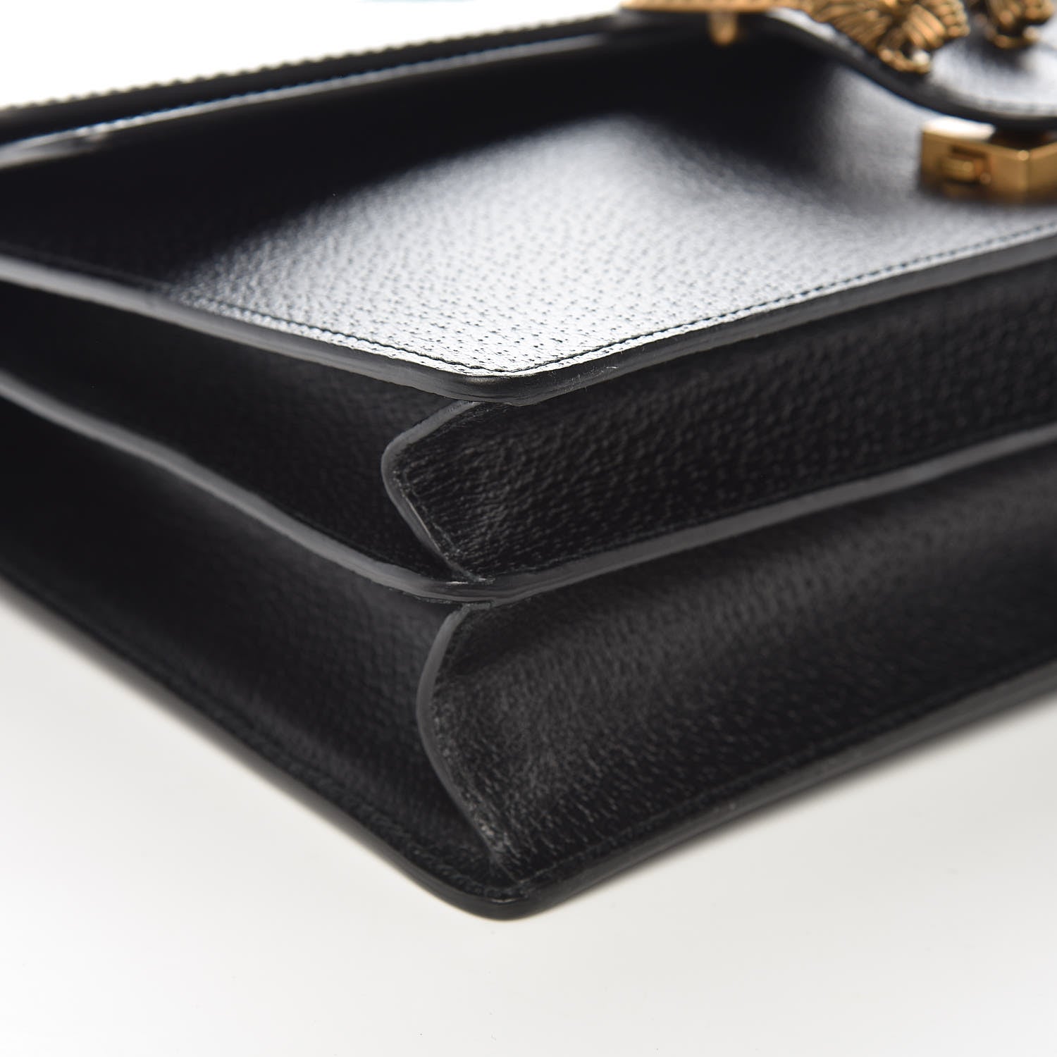 Gucci Calfskin Web Medium Dionysus Shoulder Bag Black 9 of 10