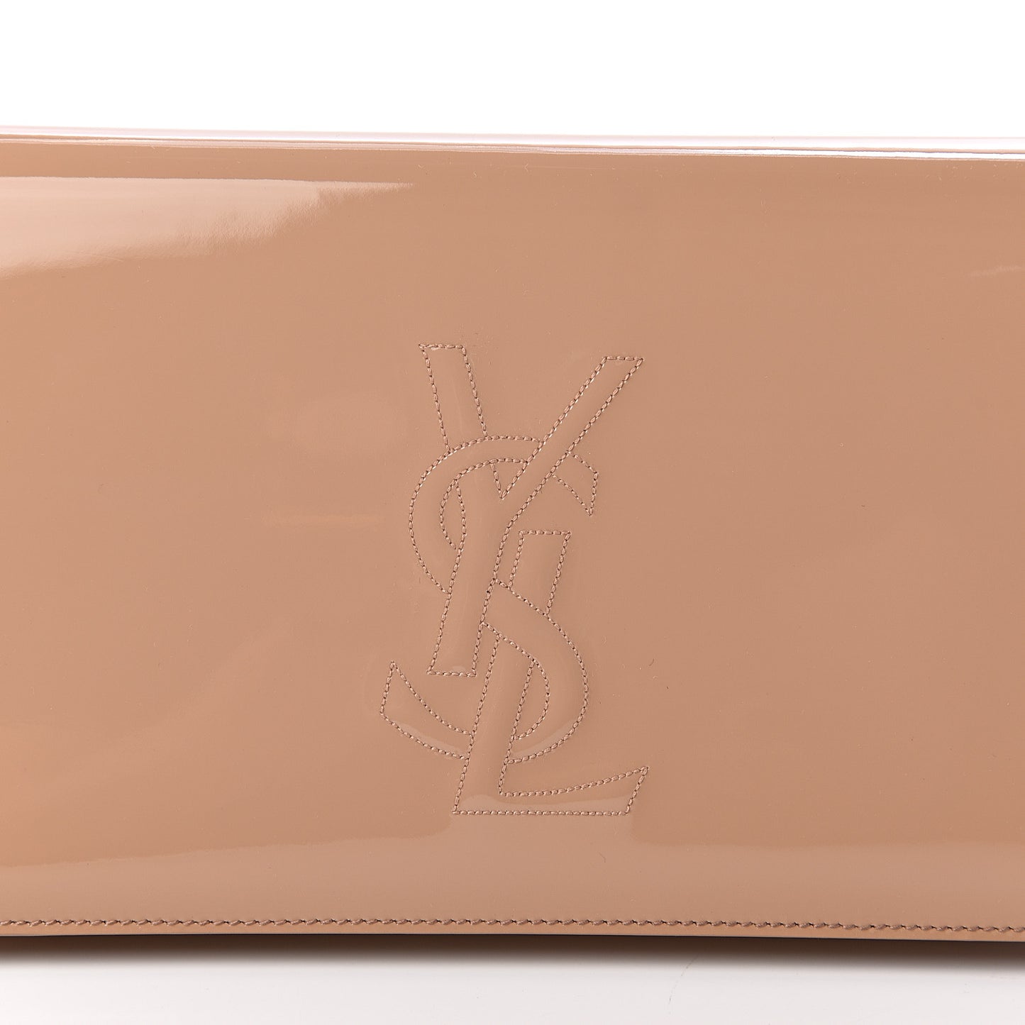 Patent Calfskin Monogram Large Belle De Jour Clutch Chair