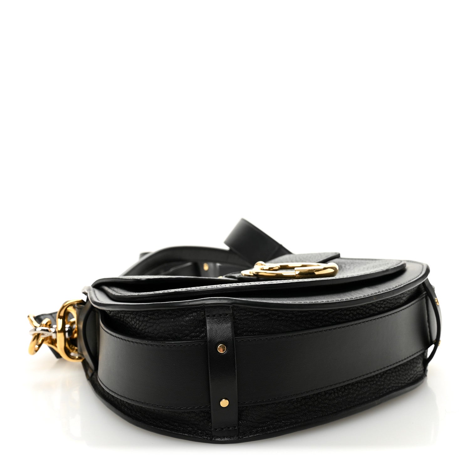 Chloe Grained Calfskin Large Tess Bag Black 4 of 9