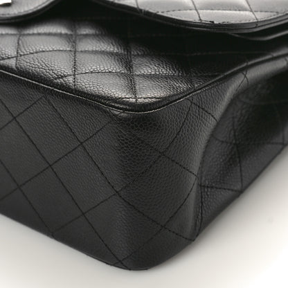 Chanel Caviar Quilted Jumbo Double Flap Black 9 of 11