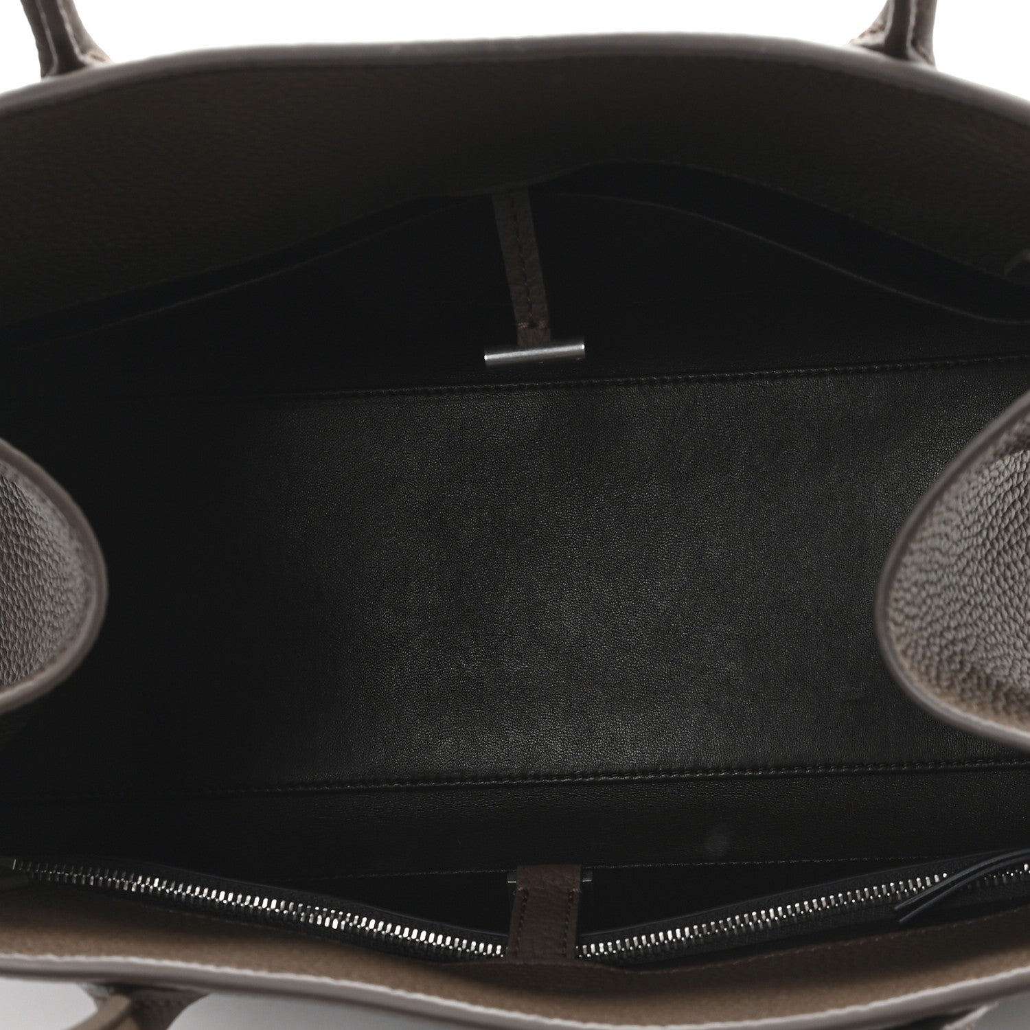 The Row Matte Grained Calfskin Margaux Shoulder 12 Dark Olive 5 of 9